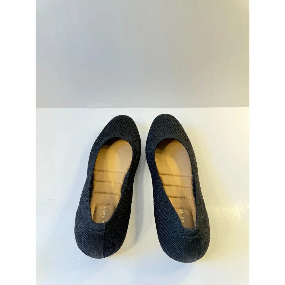 Kelly & Katie Womens Flats Black Suede US 10